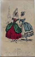 Antike Lithographie, Mode, Paris, um 1840