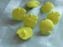 40 Knöpfe Granny Smith Acryl 16 mm