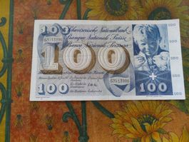 SUISSE  100  Francs  1967  (3996)  Billet