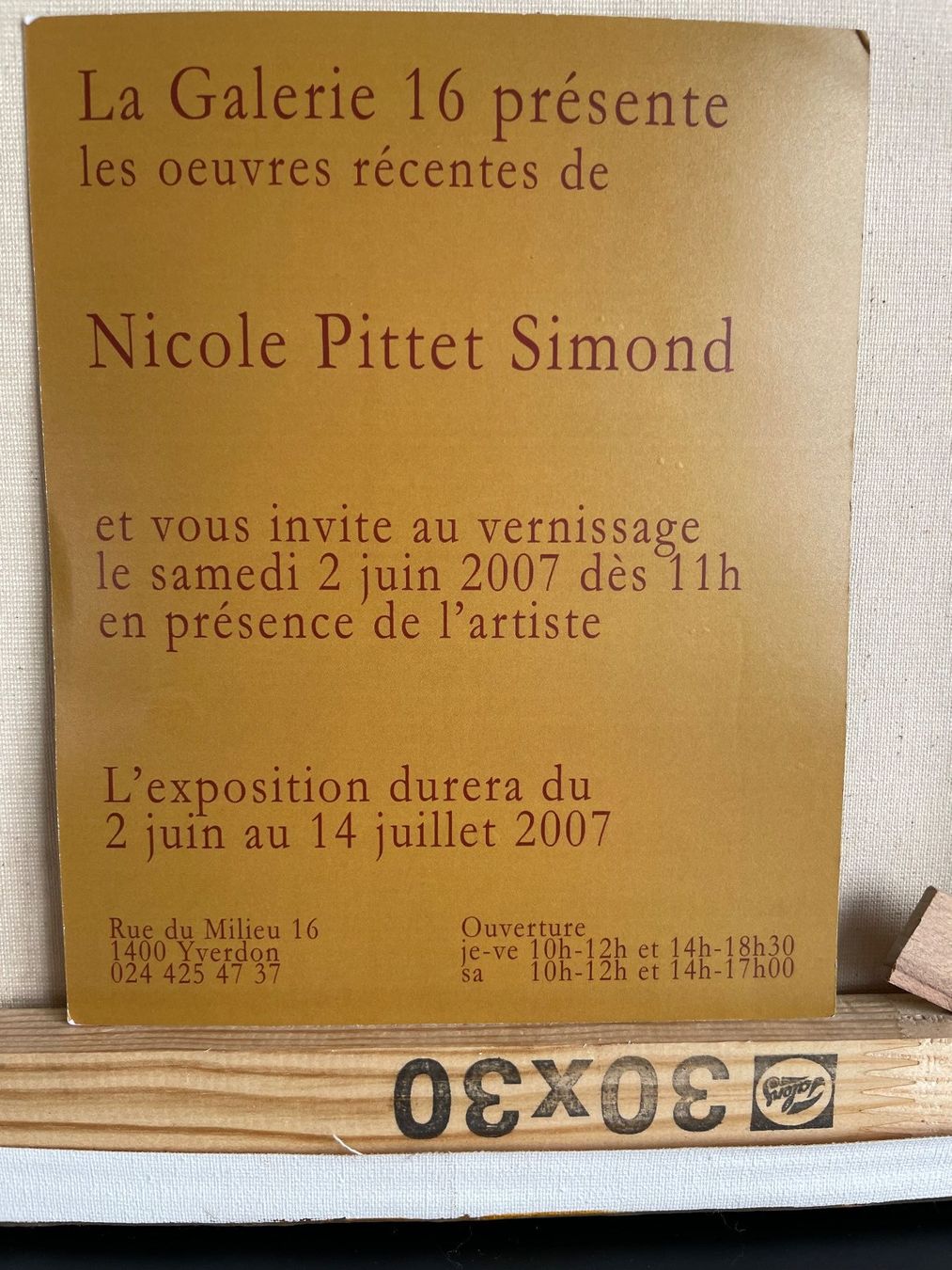 Dipinti: Nicole Pittet Simond, huile et technique mixte – Usato da Granges-Marnand venduto da val_2b5z 2