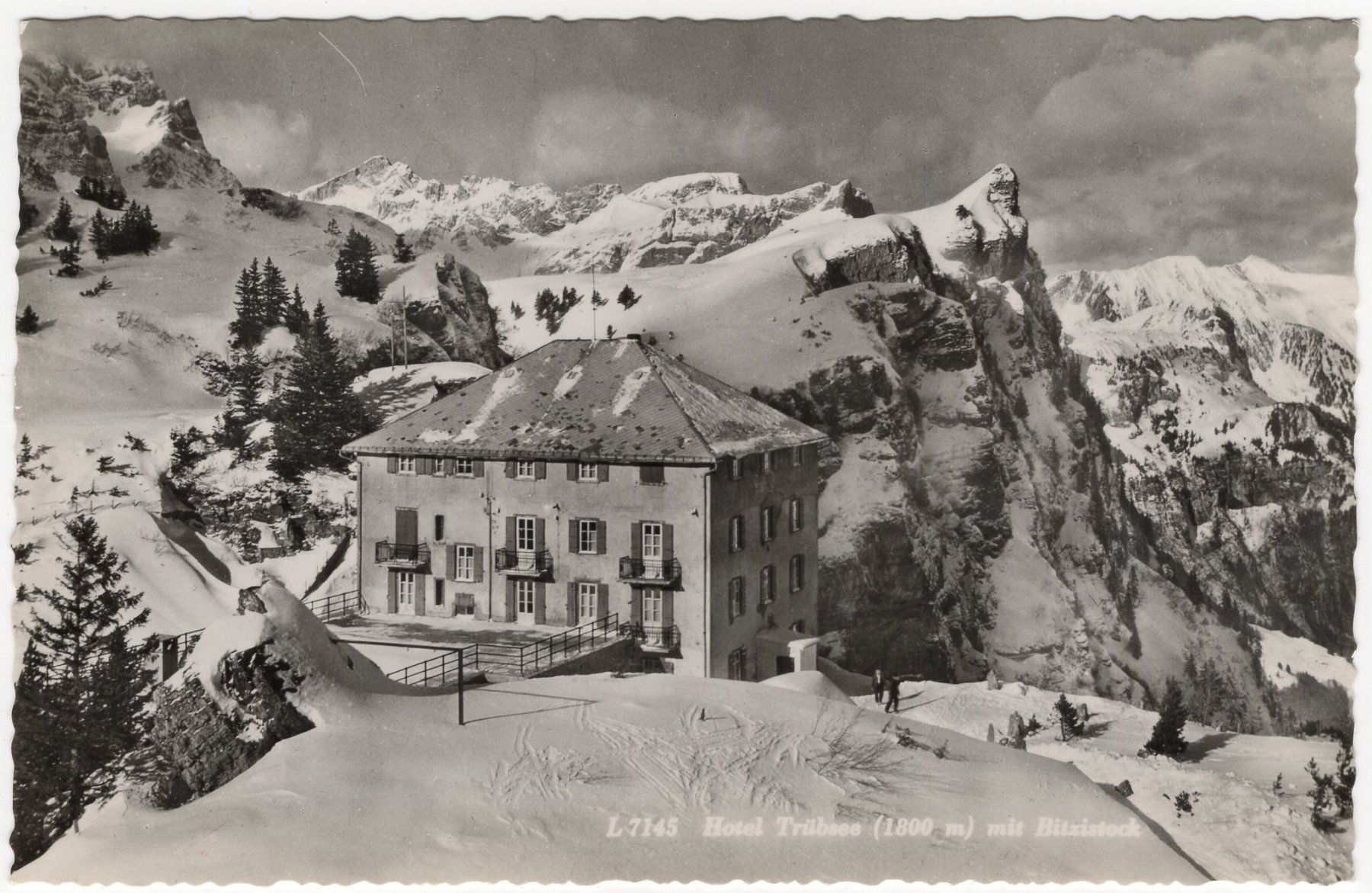 Cartes postales: Hotel Trübsee mit Bitzistock – D'occasion à Eglisau par Chperfins