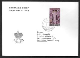 Liechtenstein FDC 324 Papst Pius XII ET 15.4.1959