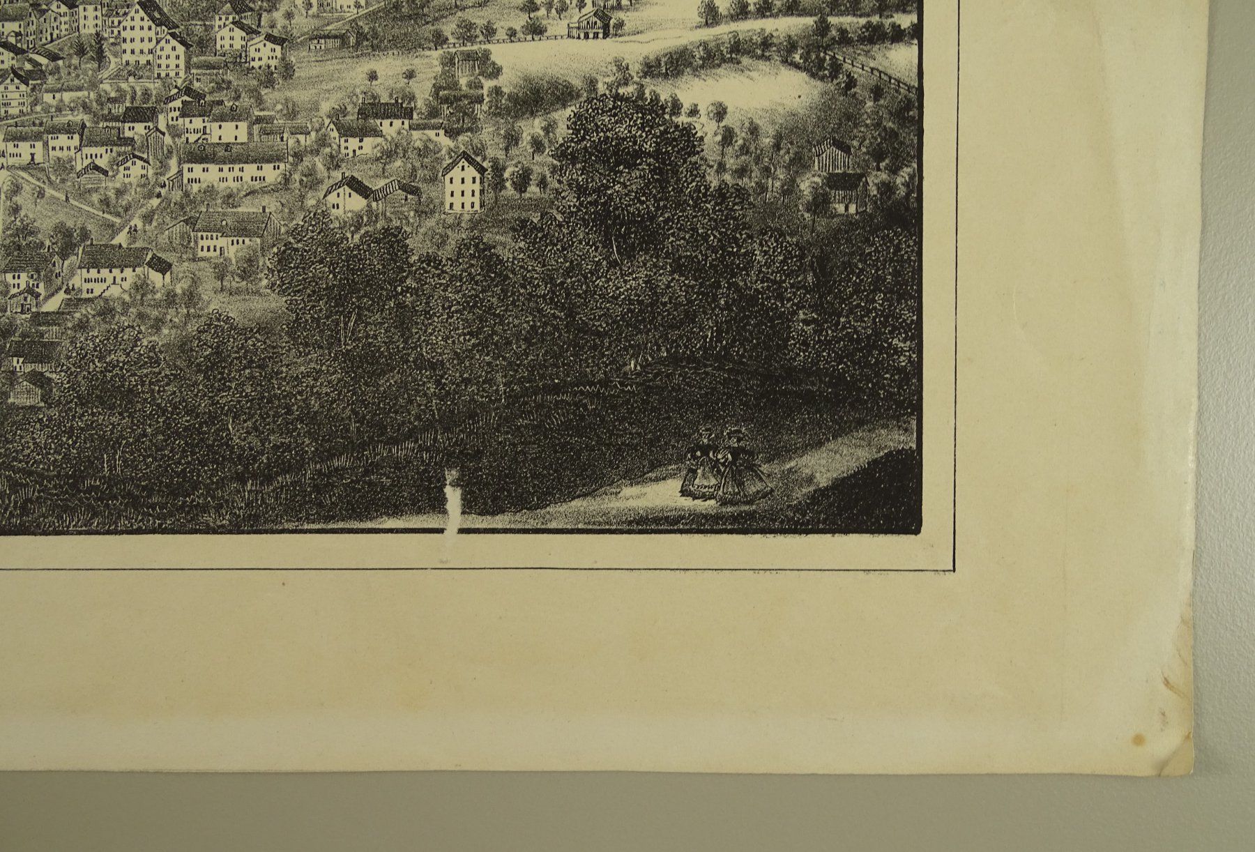 Stiche: MOLLIS & NÄFELS, GROSSE LITHOGRAPHIE UM 1880 – Gebraucht aus Grüningen von Kartensammler 5