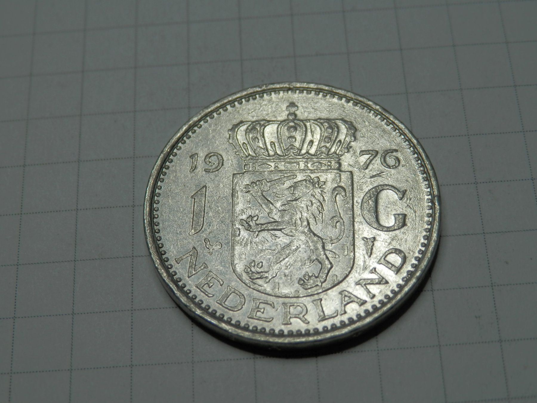 Alle Münzen: Niederlande 1 Gulden, 1976 – Gebraucht aus Weiach von weiach81