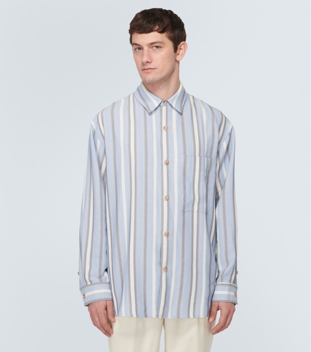 Camicie: King & Tuckfield Oversized Gestreiftes / Stripe Viskose Hemd – Nuovo (secondo la descrizione) da Kaltbrunn venduto da LuxShop 2