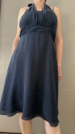 Robe noire CAROLL taille 44 soie 100% 
