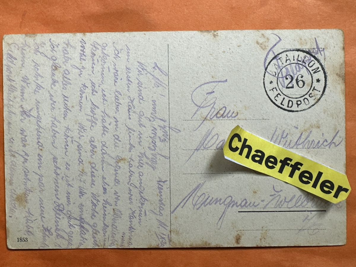 Cartoline postali: Mühlethurnen Ansichtskarte, ca. 1920, mit Feldpoststempel – Usato da Zürich venduto da Chaeffeler 1