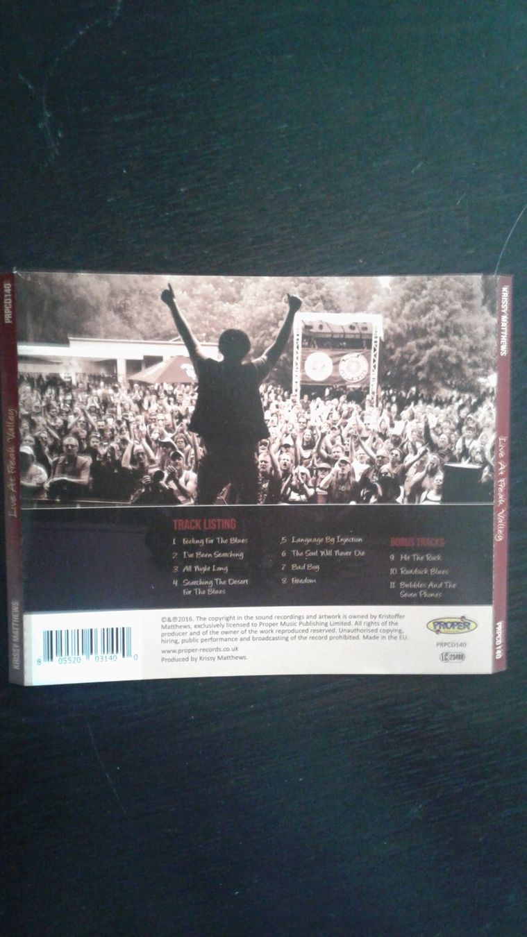 CD: Krissy Matthews - Live at Freak Valley – Nuovo (secondo la descrizione) da Wangen an der Aare venduto da Aspider 1