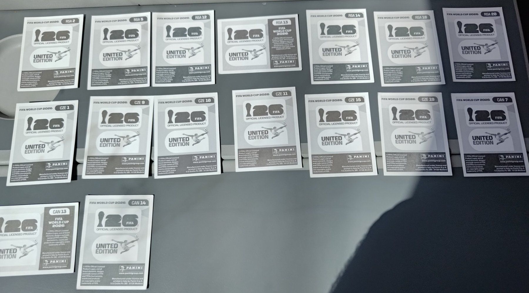 Panini Sammelbilder & Trading cards: Panini 2026 - SET RSA, CZE, CAN – Neu (gemäss Beschreibung) aus Bern von Nicolaro