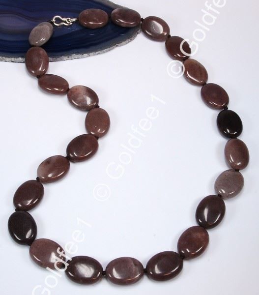 Catenine: Wein - Jade Kette ca. 53cm 925 Silber – Nuovo e nell'imballaggio originale da Oberglatt ZH venduto da Goldfee1 2