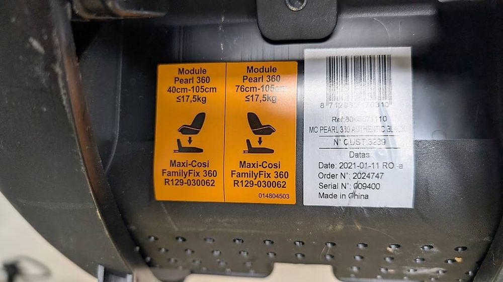Maxi-Cosi Pearl 360 + FamilyFix 360 ISOFIX-Base (Gebraucht) in ZÃ¼rich fÃ¼r CHF 250 â nur Abholung 