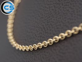 Collier, Ankercollier 750 18 Karat Gelbgold Länge 45cm