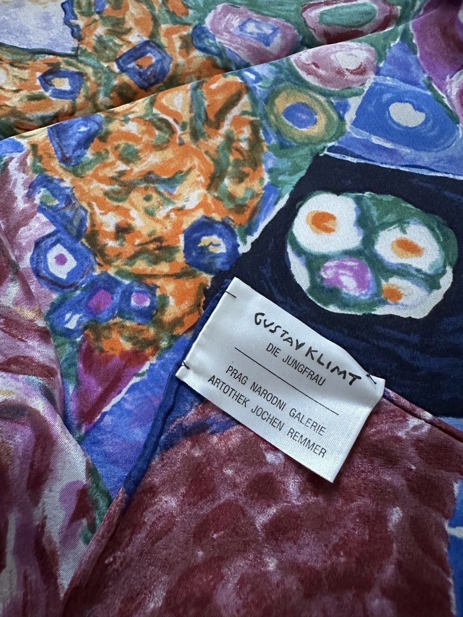 Foulard & Sciarpe: Gustav Klimt Seidenschal "Die Jungfrau" – Nuovo (secondo la descrizione) da Zollikon venduto da pan_8jtm 7