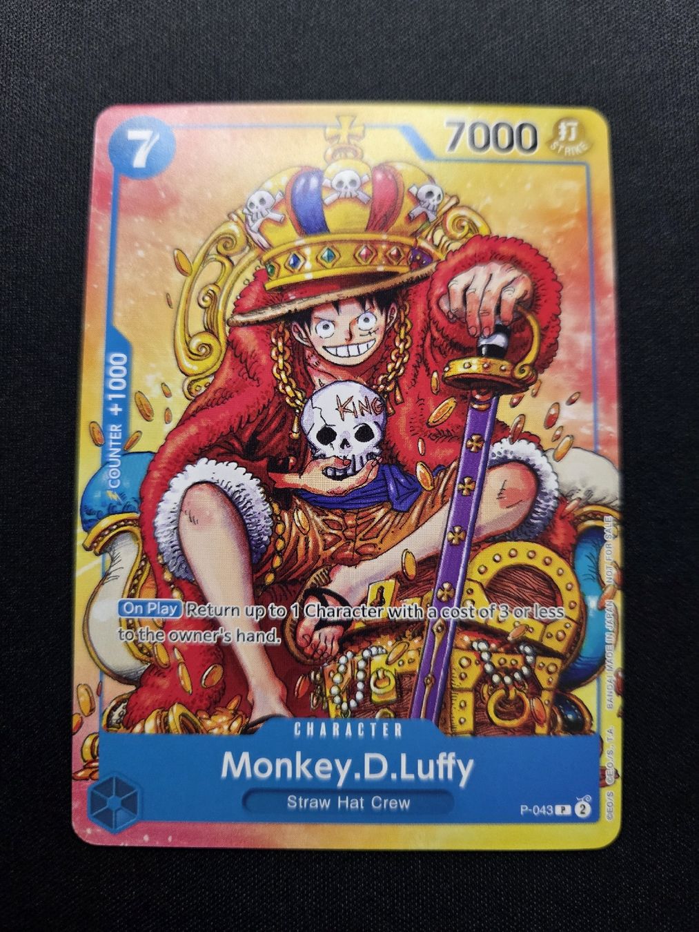 Bandai Sammelbilder & Trading cards: One Piece TCG Monkey D. Luffy P-043 Convention Promo  – Gebraucht aus Ipsach von Schlatterp 2