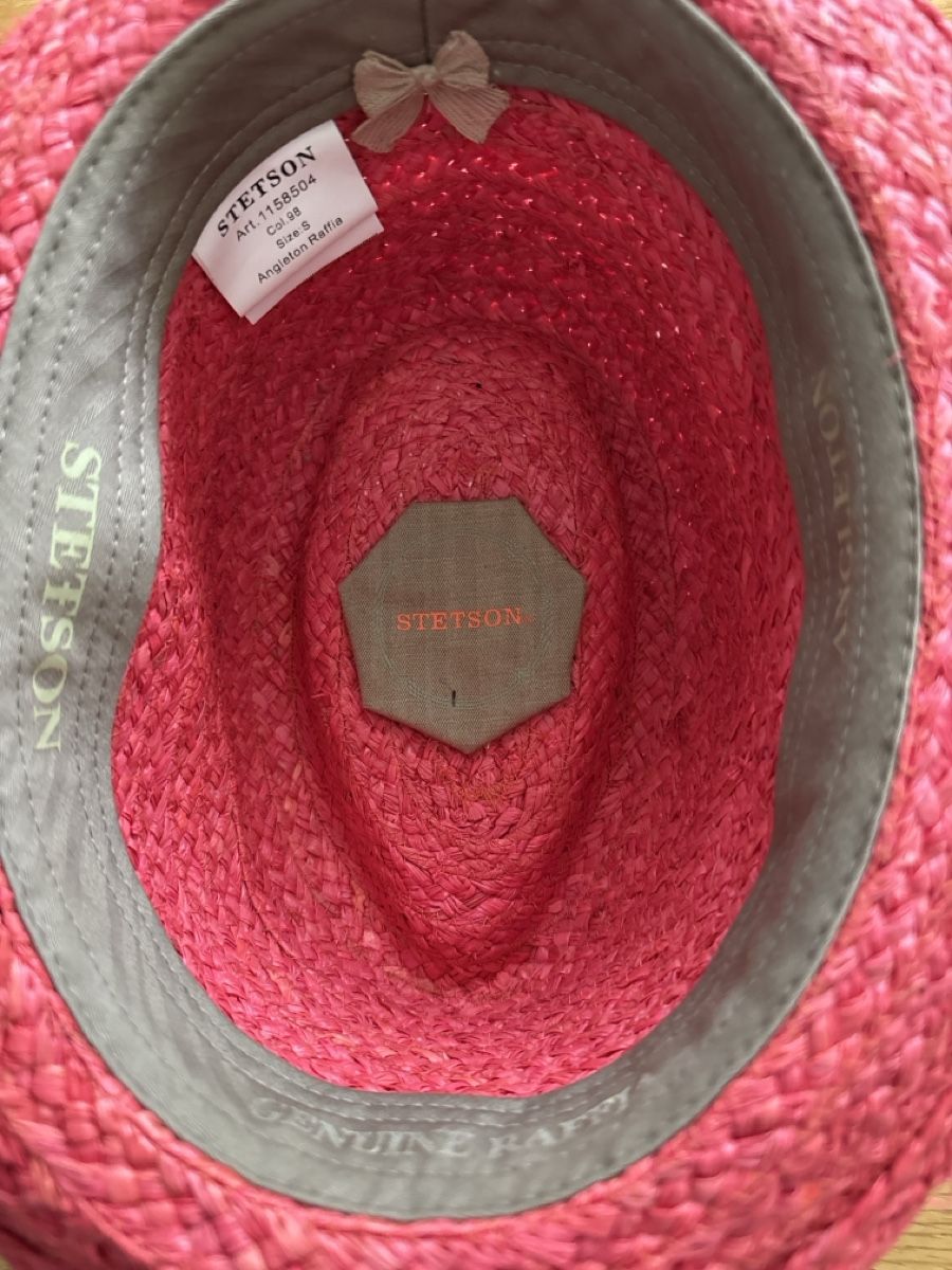 Stetson Chapeaux, bonnets & casquettes: Stetson Fedora Angleton Raffia pink Grösse S – D'occasion à St. Moritz par vika55 3