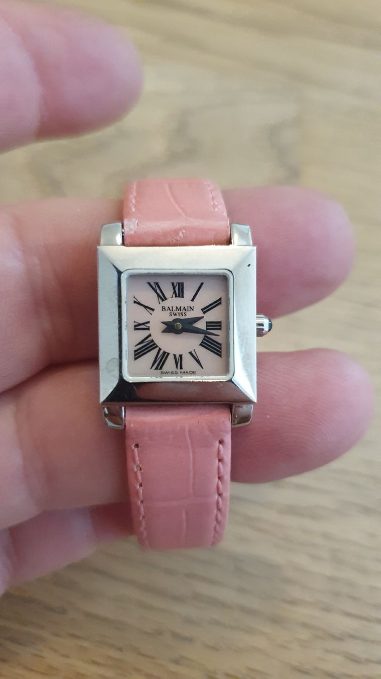 Balmain Orologi: Montre Balmain rectangulaire argentée état d'usage – Usato da Avenches venduto da pat_rd7t 3