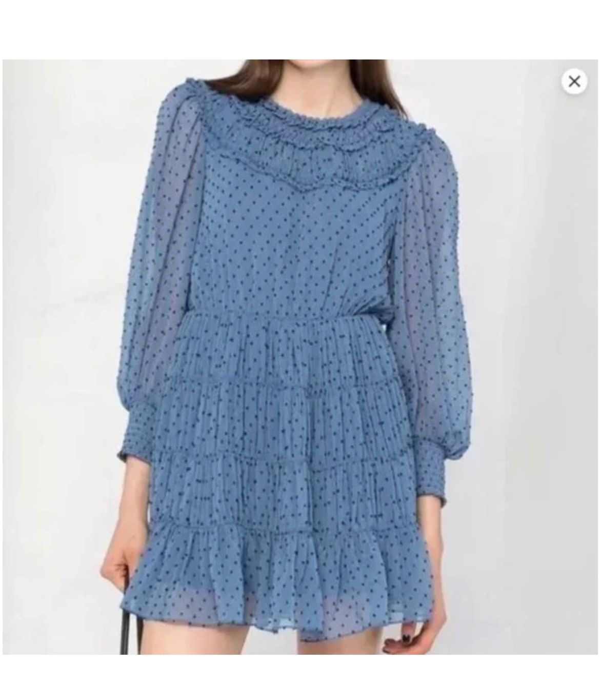Sandro Vestiti: Sandro Kleid blau Gr.34 – Nuovo e nell'imballaggio originale da Niederhasli venduto da aleksandra.st 5