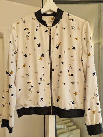 Vintage Love Star Print Bomber Jacket - Size T1