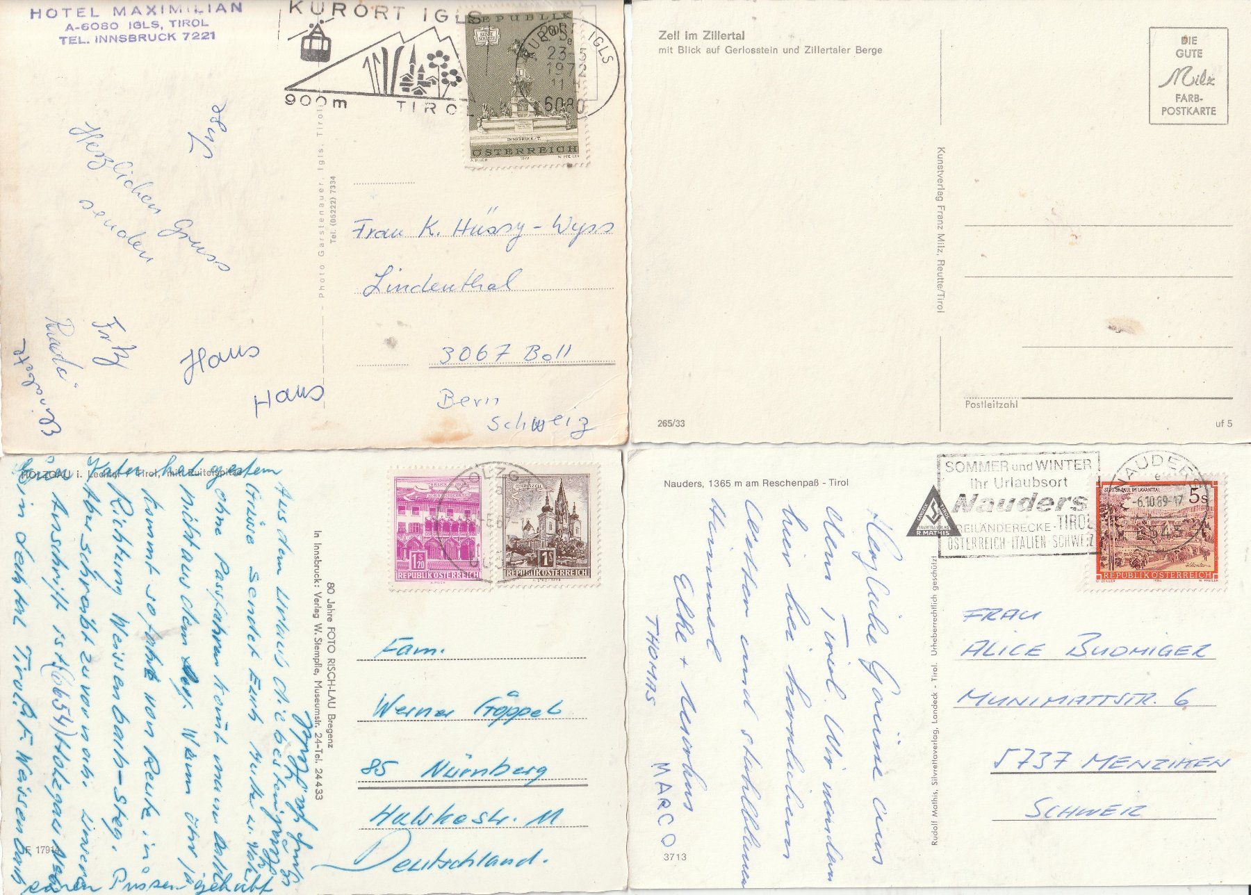 Cartoline postali: 16 Karten Oestereich - Tirol – Usato da Lumbrein venduto da made02 4
