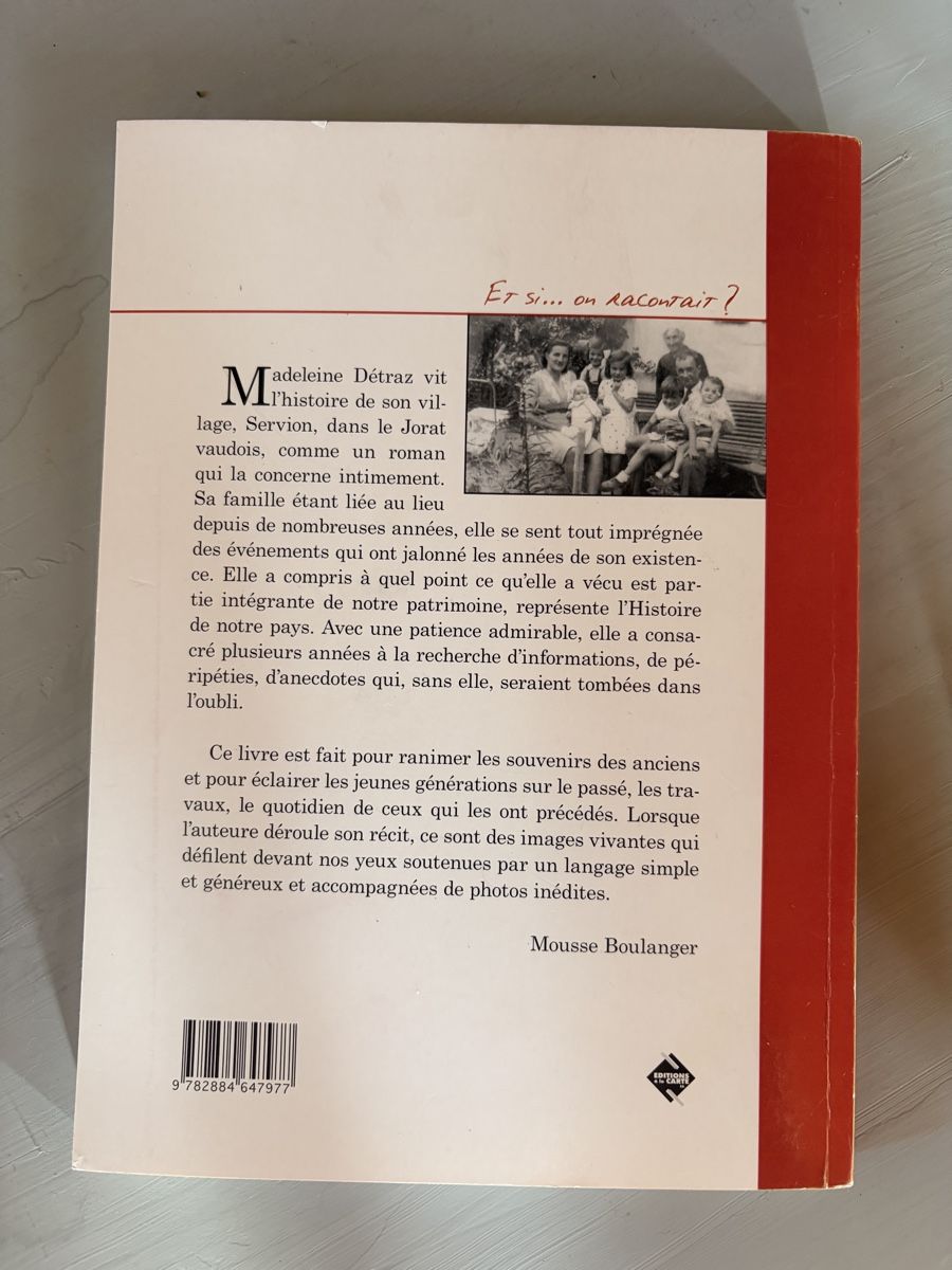 Bücher: Servion, le théâtre d'une vie – Gebraucht aus Goumoens-la-Ville von Astuce650 1