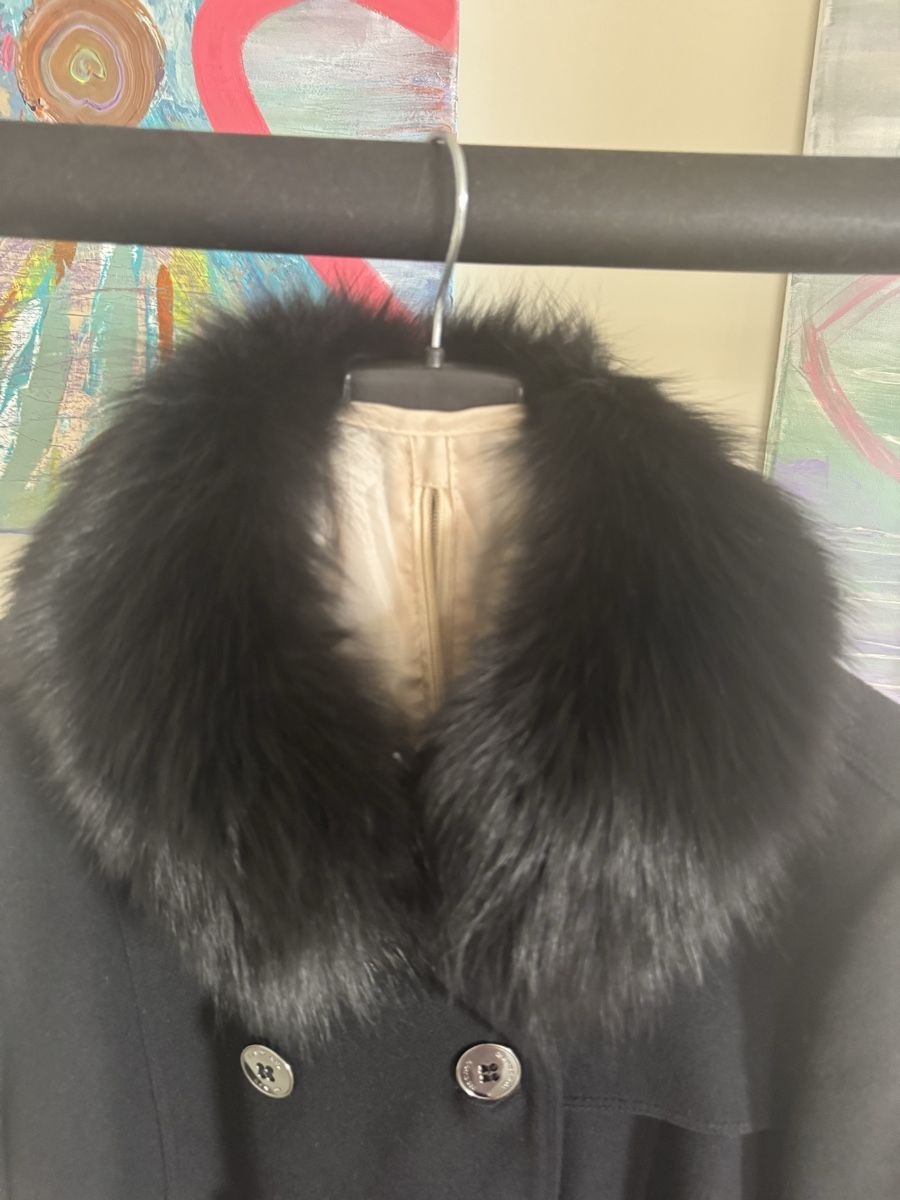 Burberry Cappotti: Burberry Wool-Cashmere Coat, Fox Fur Collar – Nuovo (secondo la descrizione) da Zürich venduto da alieacelina 1