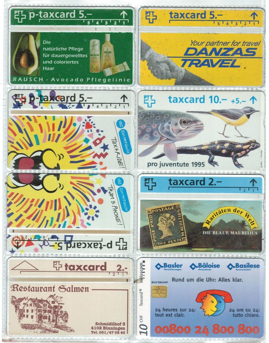 Cartes de téléphone: 8 Taxcards – D'occasion à Zürich par Tolima194