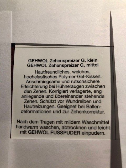 Pedicure: Zehenspreizer G mittel – Nuovo (secondo la descrizione) da Nottwil venduto da Frontal 1