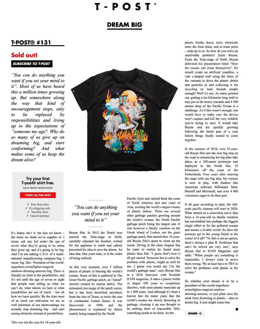 T-shirt: T-post.com Special T-Shirts mit Background - Grösse M – Nuovo e nell'imballaggio originale da Münsingen venduto da Omasaki