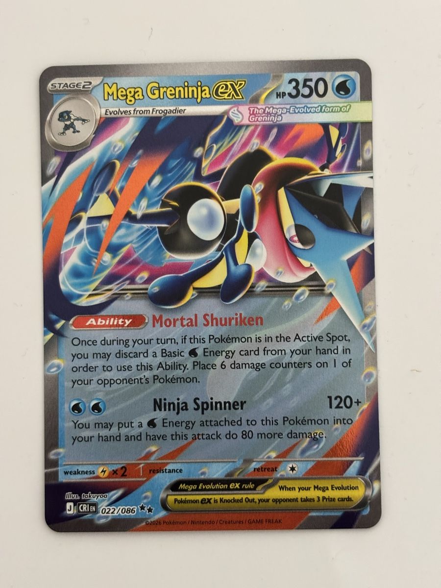 Pokémon Sammelbilder & Trading cards: Carte Pokémon MEGA GRENINJA cri022 – Neu (gemäss Beschreibung) aus lausanne von helderj
