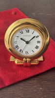 Vintage Cartier Colisée Tischuhr / Reiseuhr – Gold Finish –