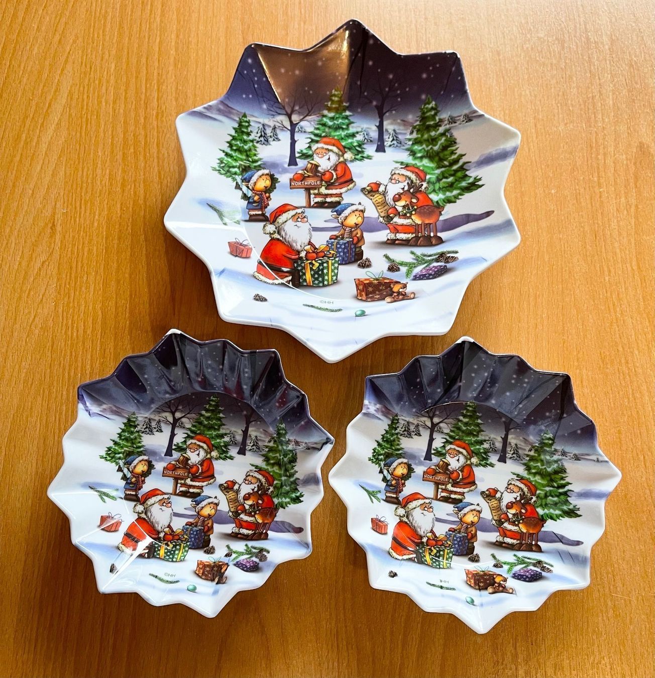 Piatti di portata: 3 Weihnachts Schalen – Nuovo (secondo la descrizione) da Basel venduto da Seifehuesli 2