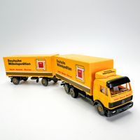 Mercedes LKW Deutsche Möbelspedition 1:87 Vitrinenmodell
