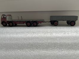 Dinky Vintage Foden Renntransporter  mit Anhänger
