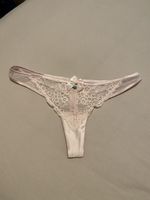 Zartes Rosa Tanga Höschen mit Spitze, Grösse S, Neu!