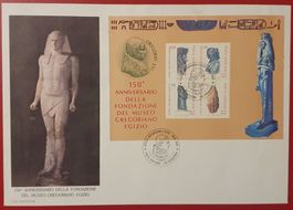 VATIKAN ÄGYPTEN MUSEO EGIZIO GREGORIANO BLOCK-FDC 1989