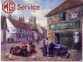 Rusty Blechschild-MG SERVICE GARAGE