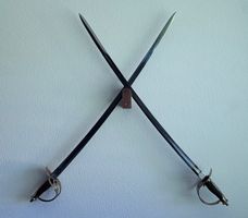 Zwei US-Kavalleriesäbel, Modell 1860, Replik
