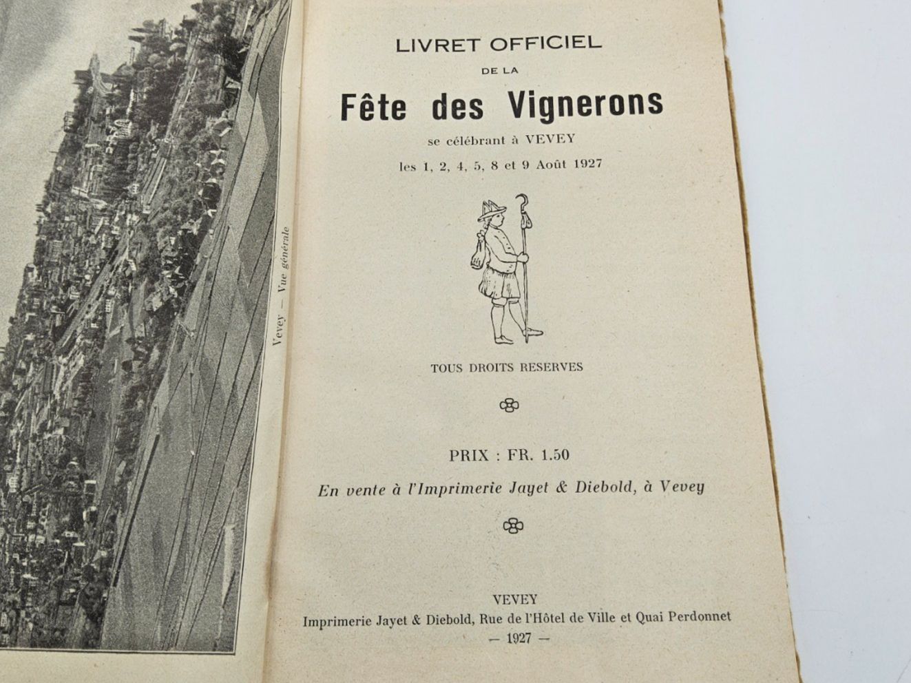 Libri: Fête des Vignerons Vevey 1927 – Usato da Bière venduto da vanessatrolliet 1