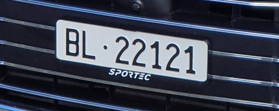 BL 22121 Autonummer Nummernschild Kontrollschild Kennzeichen (Neu und ...