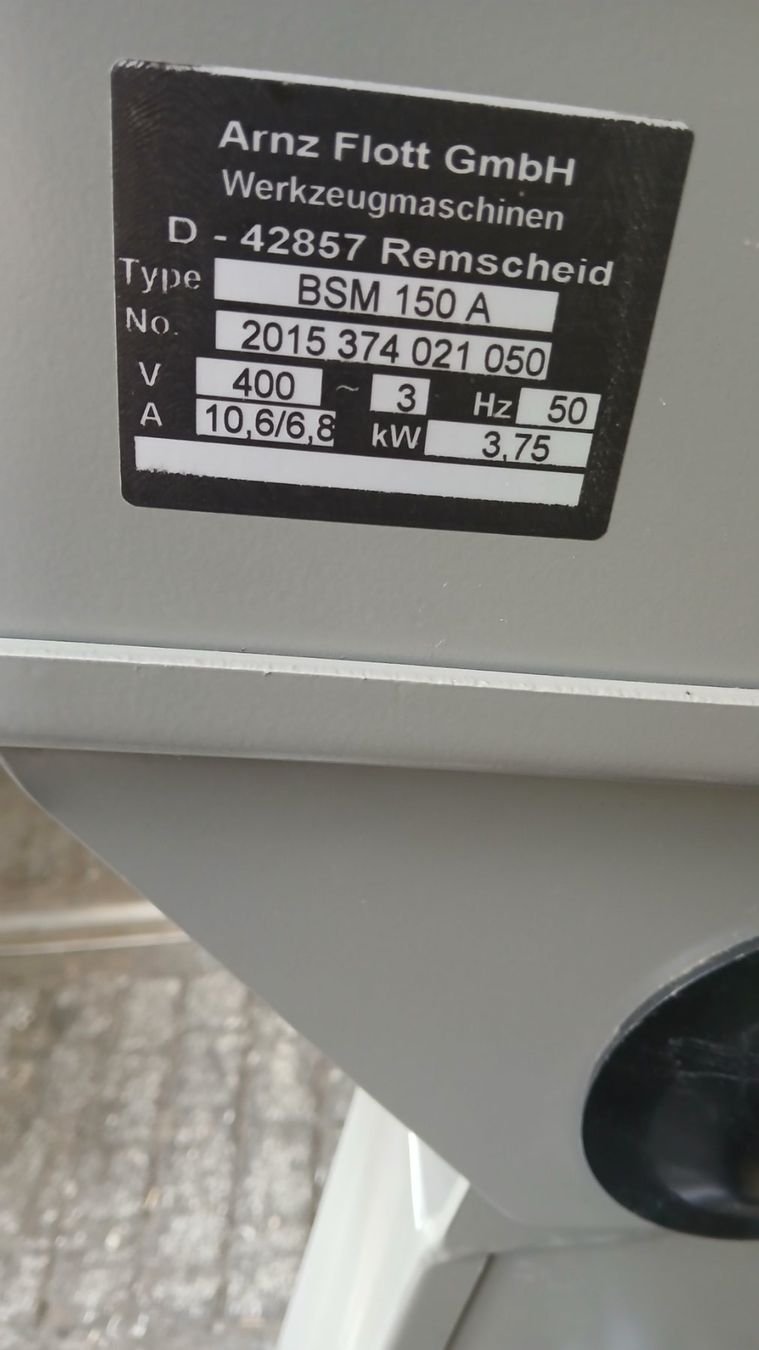 Schleifen & Polieren: Bandschleifmaschine FLOTT BSM 150 A – Gebraucht aus Basel von Hmen 2