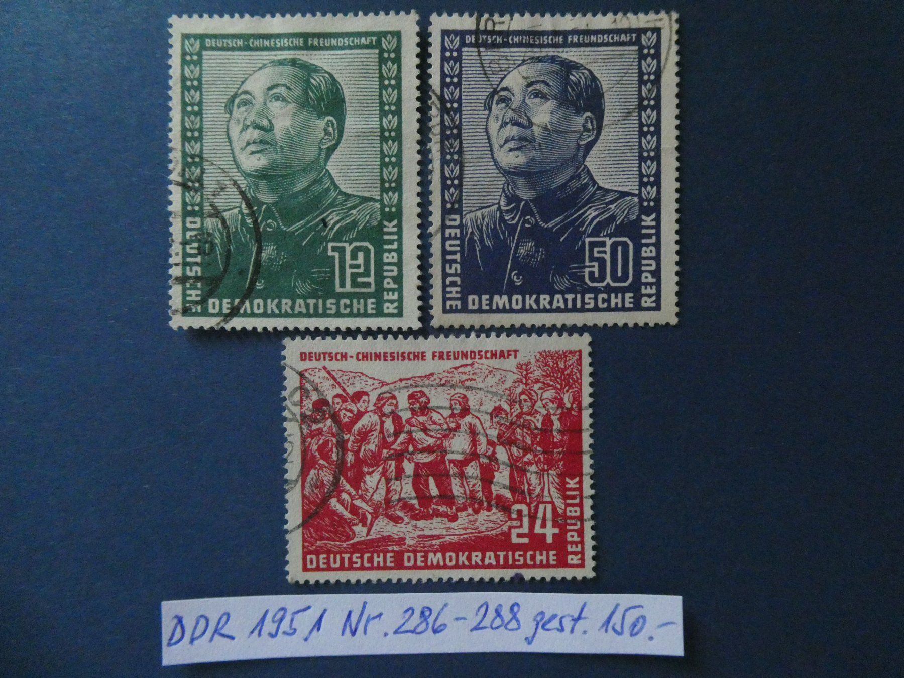 Tutti i francobolli: DDR 1951 Nr. 286-288 gestempelt – Usato da Lausen venduto da Herbamare01