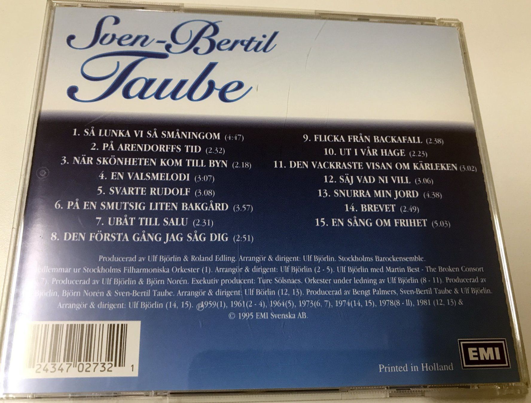 CD: CD- Sven-Bertil Taube sjunger Bellman,... – Usato da Guntershausen venduto da Gloominati 1