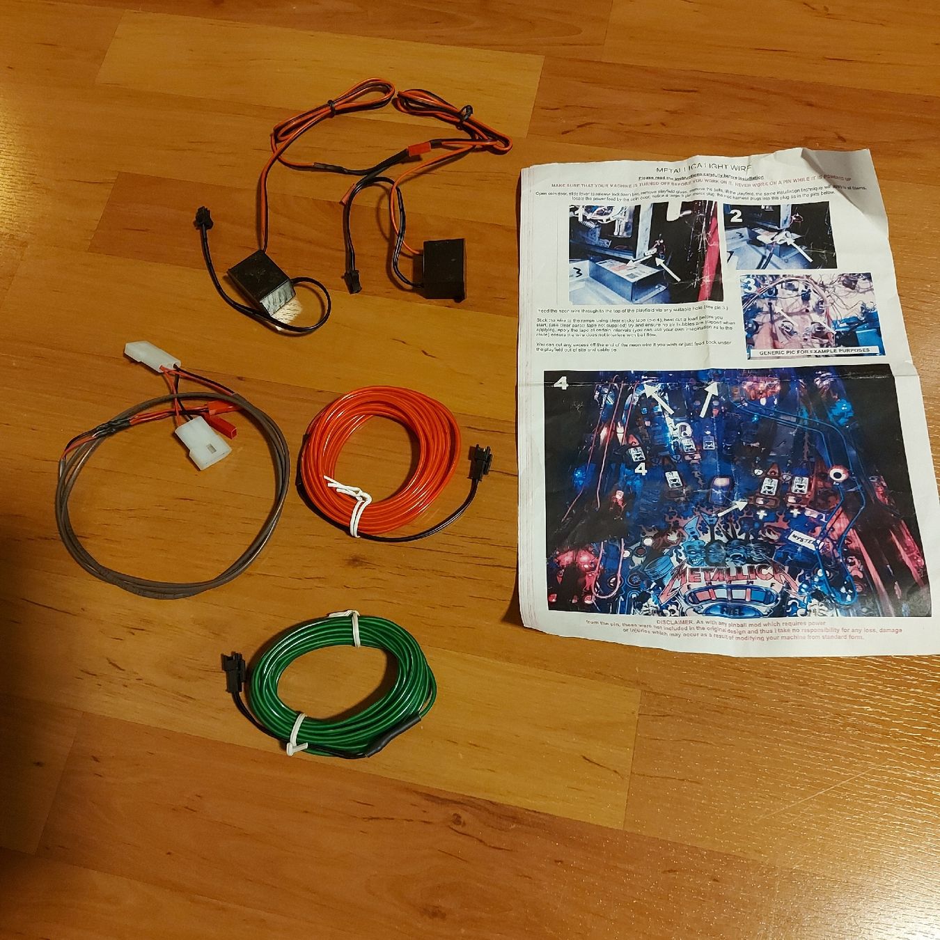 Stern Pinball Flipper: flipper,  flipperkasten Stern Metallica ramp light wire – Nuovo (secondo la descrizione) da St-Imier venduto da fmx666 1