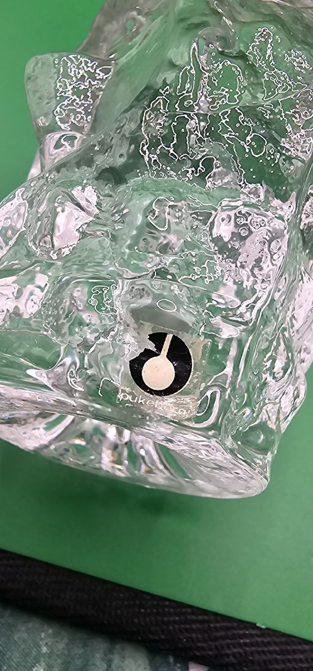 Statuette: Vintage Pukeberg Glas Paperweight Eule – Usato da Zürich venduto da Daniela51 3