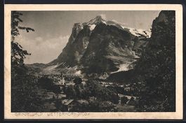 Grindelwald, Ortsansicht mit Blick auf d
