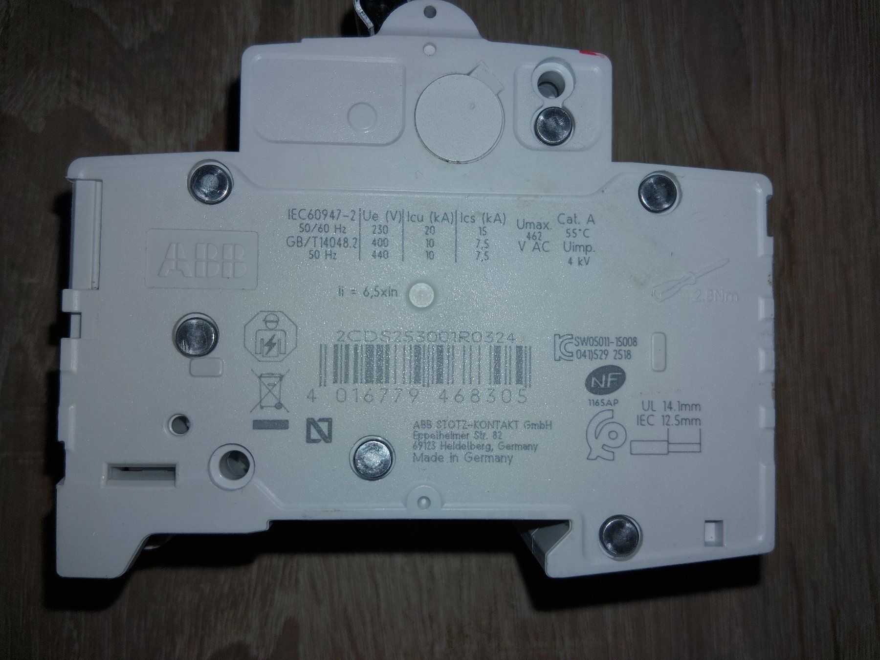 Schalter: ABB Leitungsschutzschalter 32A Kl. C 3 Pol – Gebraucht aus Wintersingen von MF-Lingus 2
