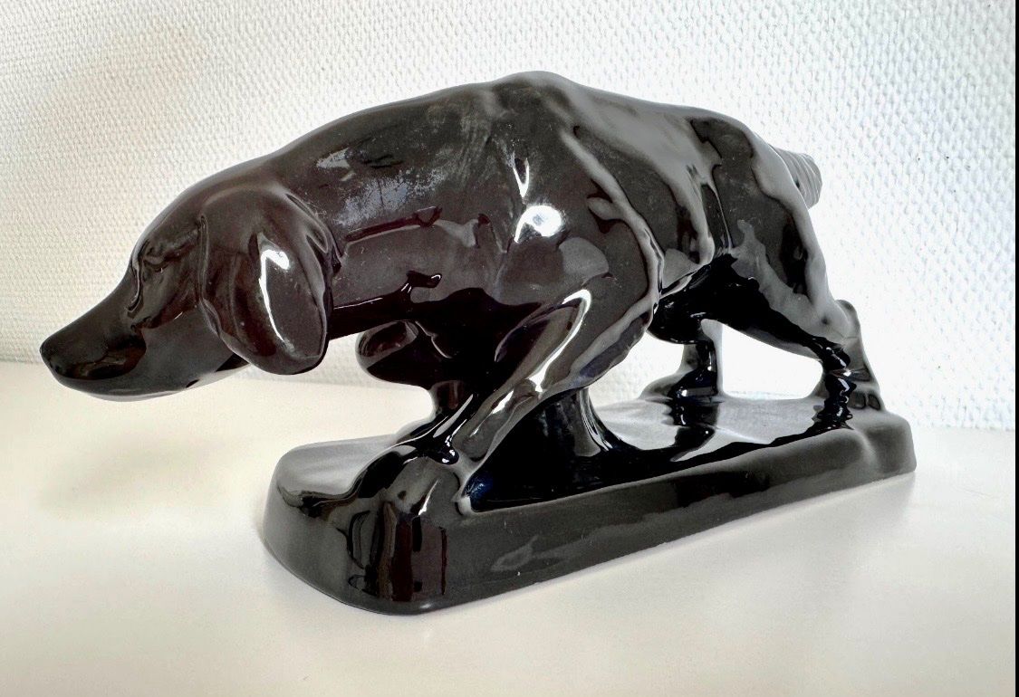 Statuette: Hunde-Figur aus Keramik, Laufen – Usato da Egg b. Zürich venduto da chantilly-lace