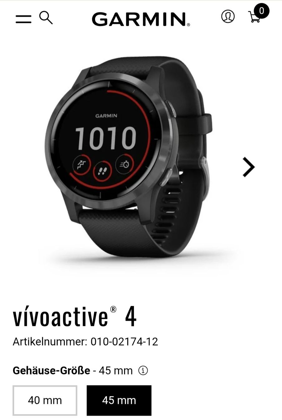 Garmin Smartwatch: Garmin VIVOACTIVE 4 Smartwatch – Usato da Ettingen venduto da zinggi83 2