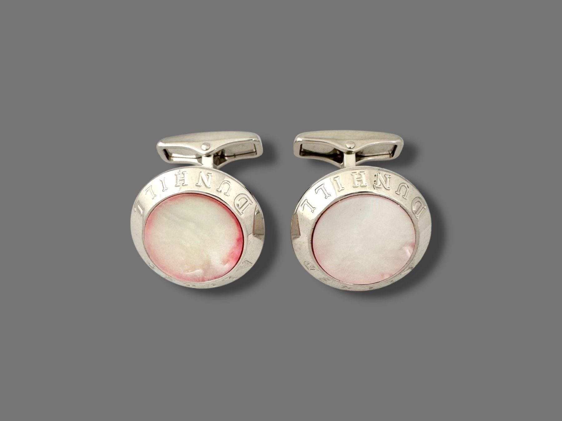 Dunhill Gemelli: Dunhill Sterling Silber - Vintage Cufflinks – Usato da Zuzwil SG venduto da artimmo