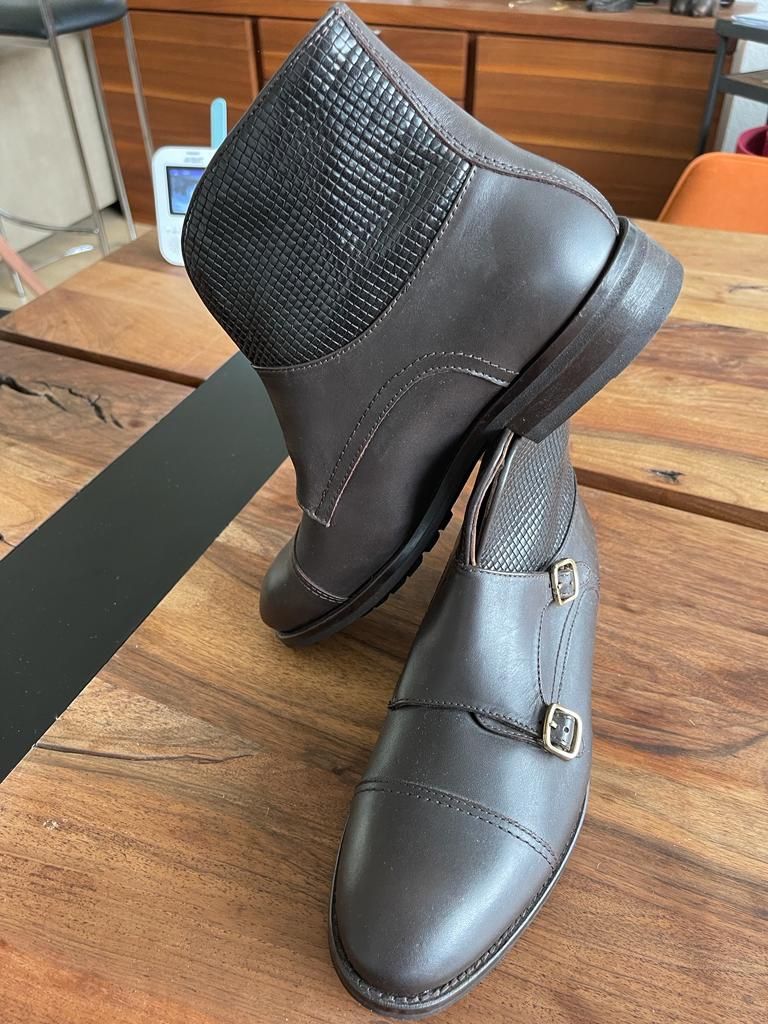 Scarpe da uomo: Leder Boots Stiefel Gr. 41 Neu – Nuovo e nell'imballaggio originale da Zürich venduto da AryaLia